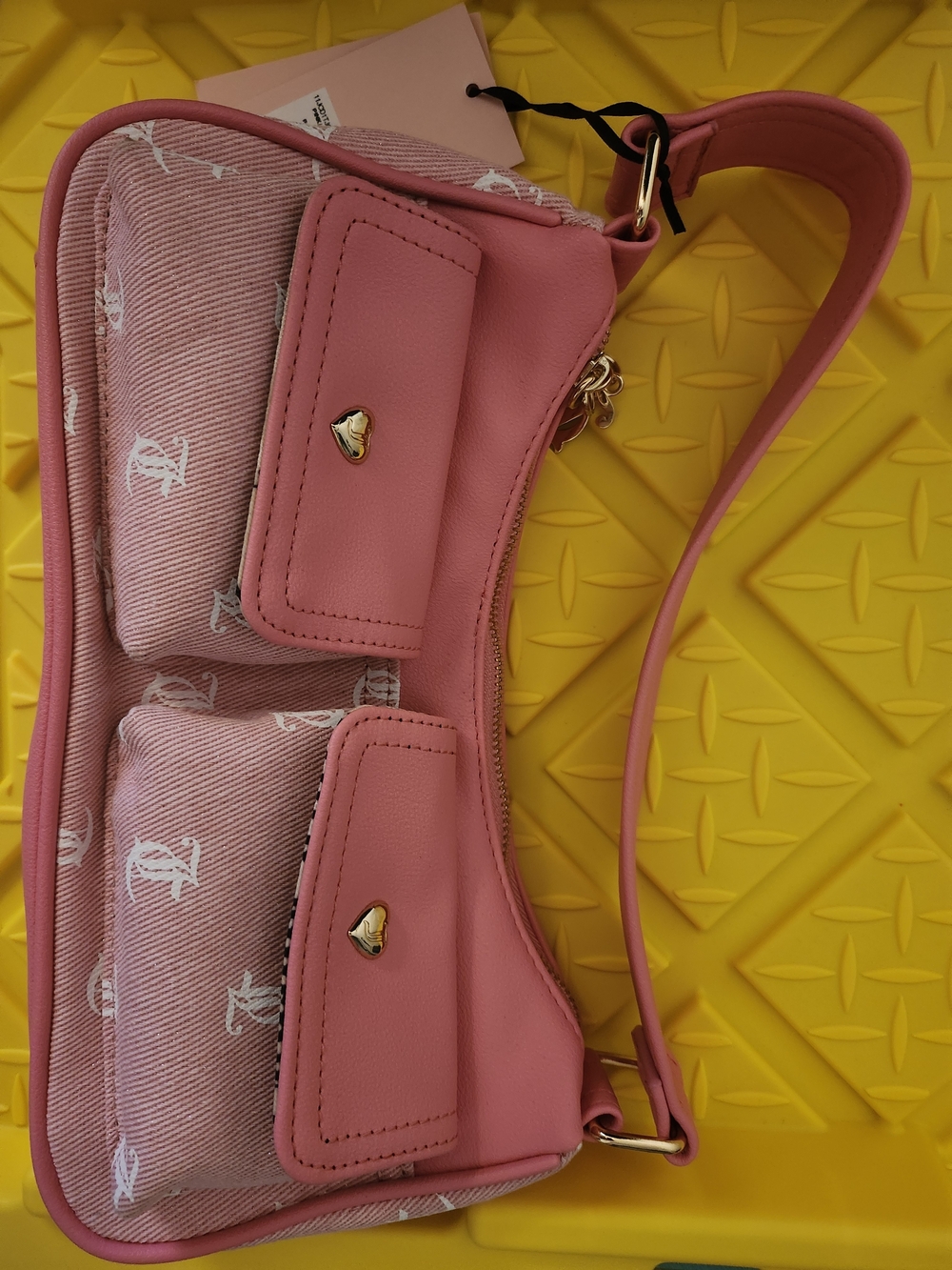Juicy Couture Shoulder Bag with Heart Accent